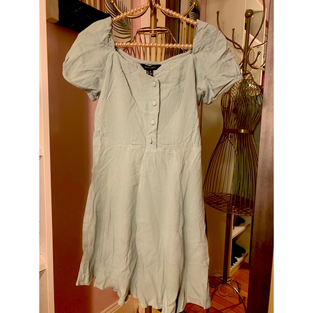 New Look mint green mini dress
